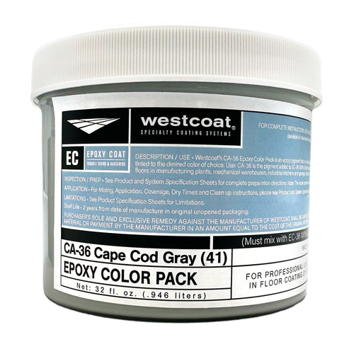 Westcoat CA-36 Epoxy Color Pack