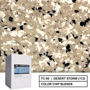 Westcoat TC-60 Epoxy Flake Color Chip Blend - 55 lbs