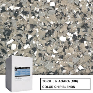 Westcoat TC-60 Epoxy Flake Color Chip Blend - 55 lbs