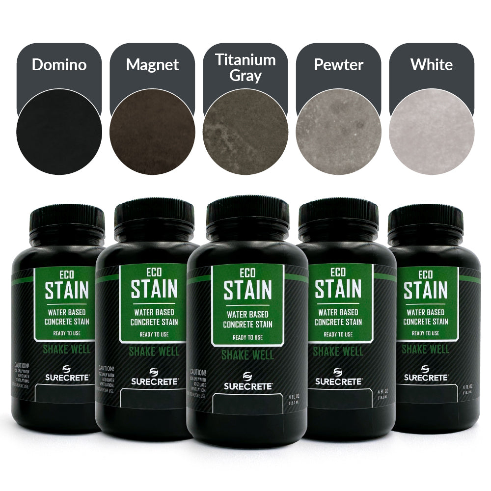 SureCrete Eco-Stain Water-Based Stain for Concrete - 4 oz (Tester Sample Kits)