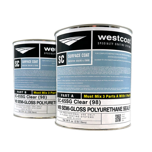 Westcoat SC-65 Water-based CLEAR Polyurethane Concrete Sealer