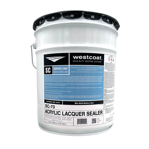 Westcoat SC-70 Acrylic Lacquer Sealer | 5 Gallon