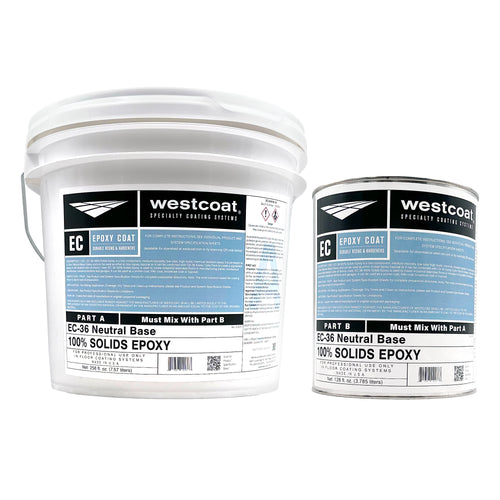Westcoat EC-36 100% Solids Epoxy 3-Gallon Kit